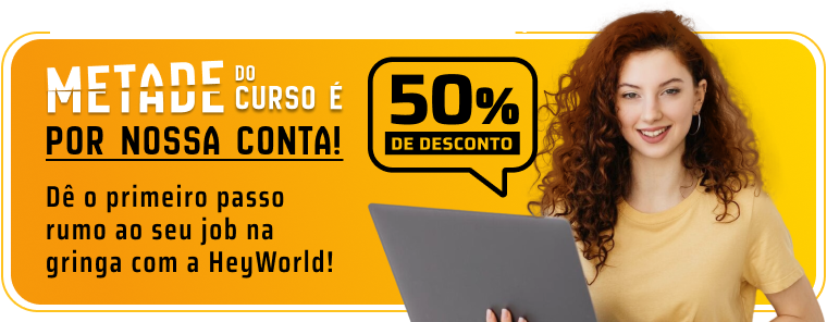 Banner de Desconto da HeyWorld