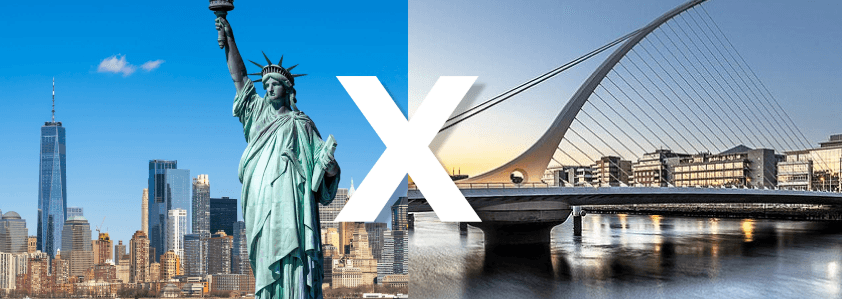 Comparação entre o mercado de tecnologia dos Estados Unidos e da Europa, destacando oportunidades para profissionais brasileiros.